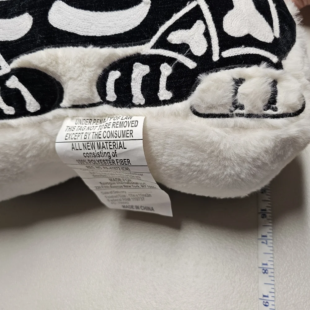 Home Decor Pillow - Dog Dressed as Skeleton - Halloween
